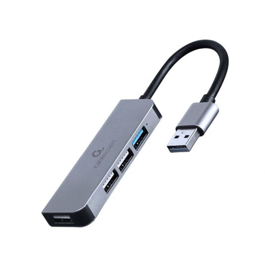USB-Hub GEMBIRD 4-Port USB-Hub 1 x USB 3.1 + 3 x USB 2.0 Silber