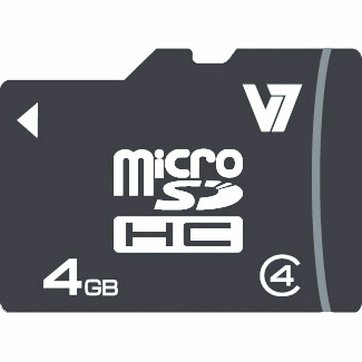 Micro-SD-Karte V7 VAMSDH4GCL4R-2E 4 GB 4 GB
