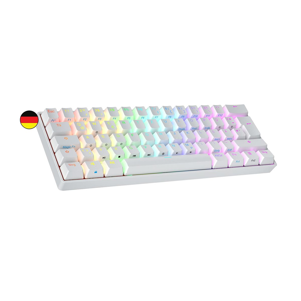 Teclado Qwertz Alemán Blanco (Reacondicionado A)