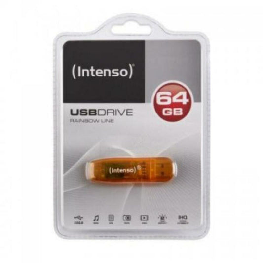 USB-Stick INTENSO FAELAP0282 USB 2.0 64 GB Orange 64 GB USB-Stick