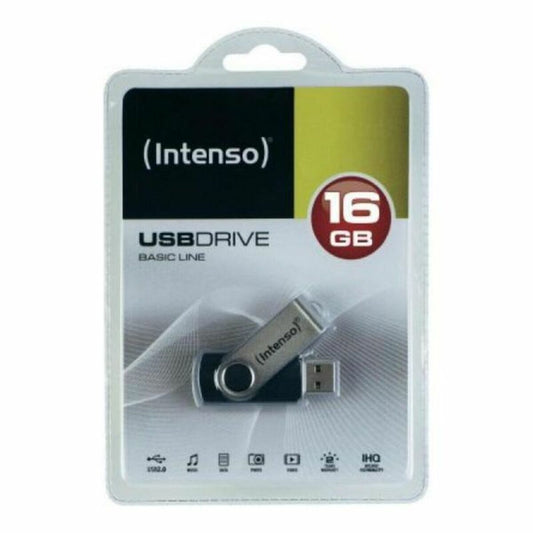 INTENSO Basic Line USB-Stick 32 GB Schwarz Silber 32 GB USB-Stick