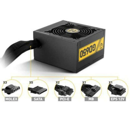 Fuente de Alimentación NOX Hummer GD650 80 Plus GOLD 650 W 650W