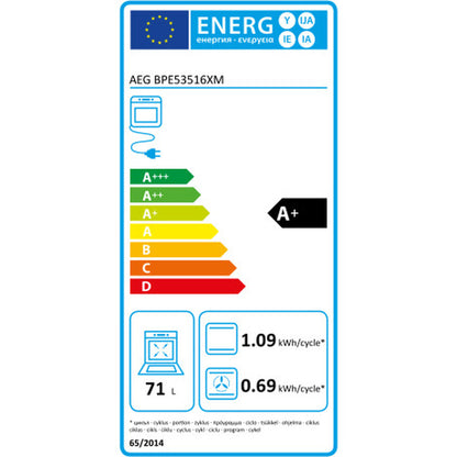 AEG BPE53516XM 3500 W 71 L Pyrolyseofen