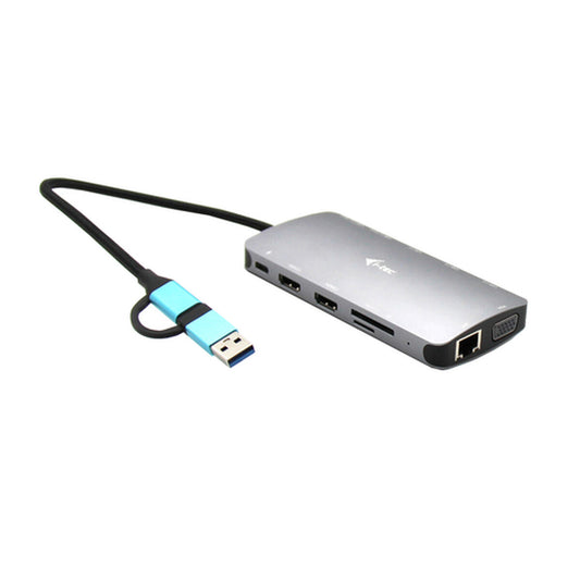 i-Tec CANANOTDOCKPD USB-Hub Silber
