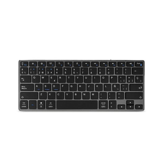 Wireless Keyboard Subblim SUB-KB-3ADC201 Spanish Qwerty Silver Black/Grey