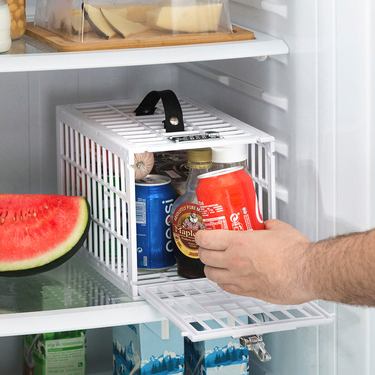 Sicherheitskäfig für Kühlschränke, lebensmittelecht, InnovaGoods 