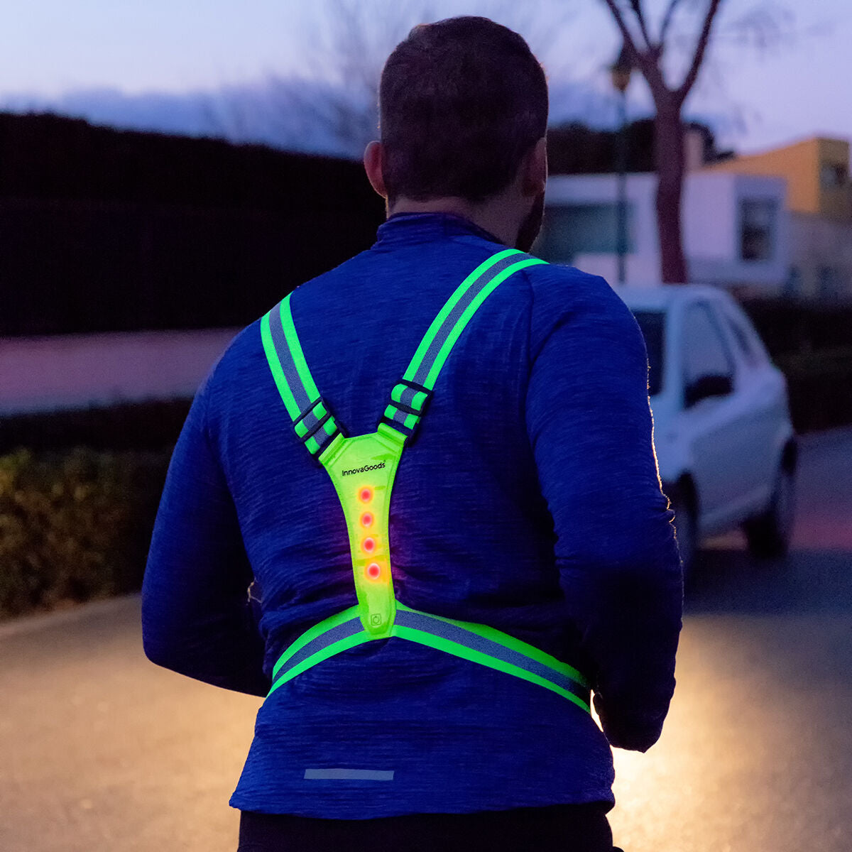 Harnais de Sport avec Lumières LED Lurunned InnovaGoods