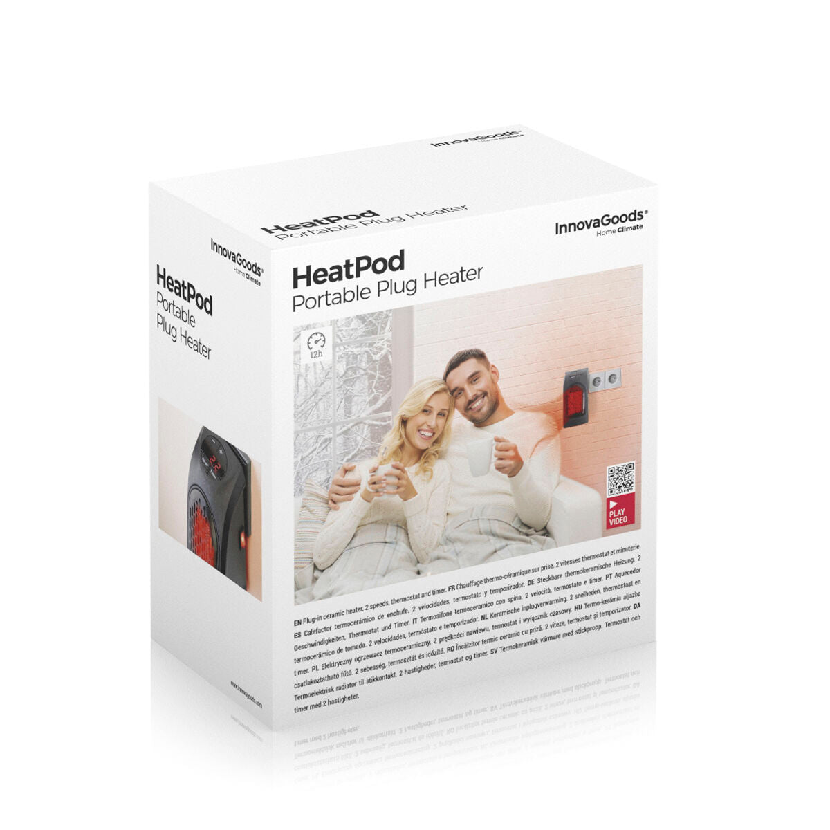 Thermokeramische Heizung an der Heatpod InnovaGoods 400W-Buchse 