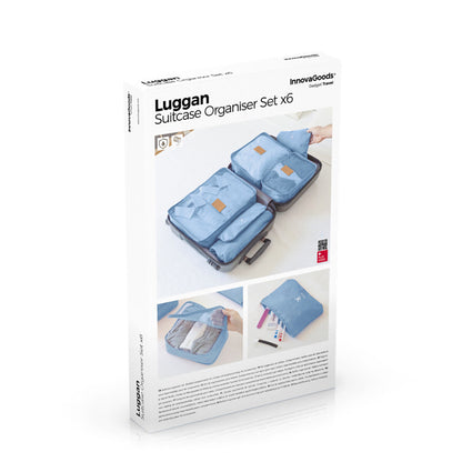 Luggan InnovaGoods 6-teiliges Gepäckaufbewahrungstaschen-Set 