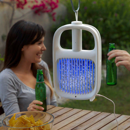 Lámpara Antimosquitos y Raqueta Matainsectos Recargable 2 en 1 Swateck InnovaGoods