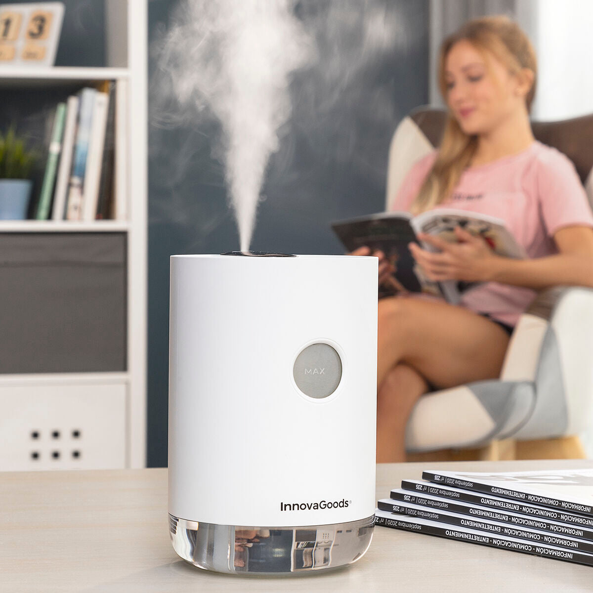 Rechargeable Ultrasonic Humidifier Vaupure InnovaGoods