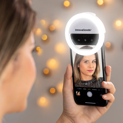 Anneau Lumineux pour Selfie Rechargeable Instahoop InnovaGoods