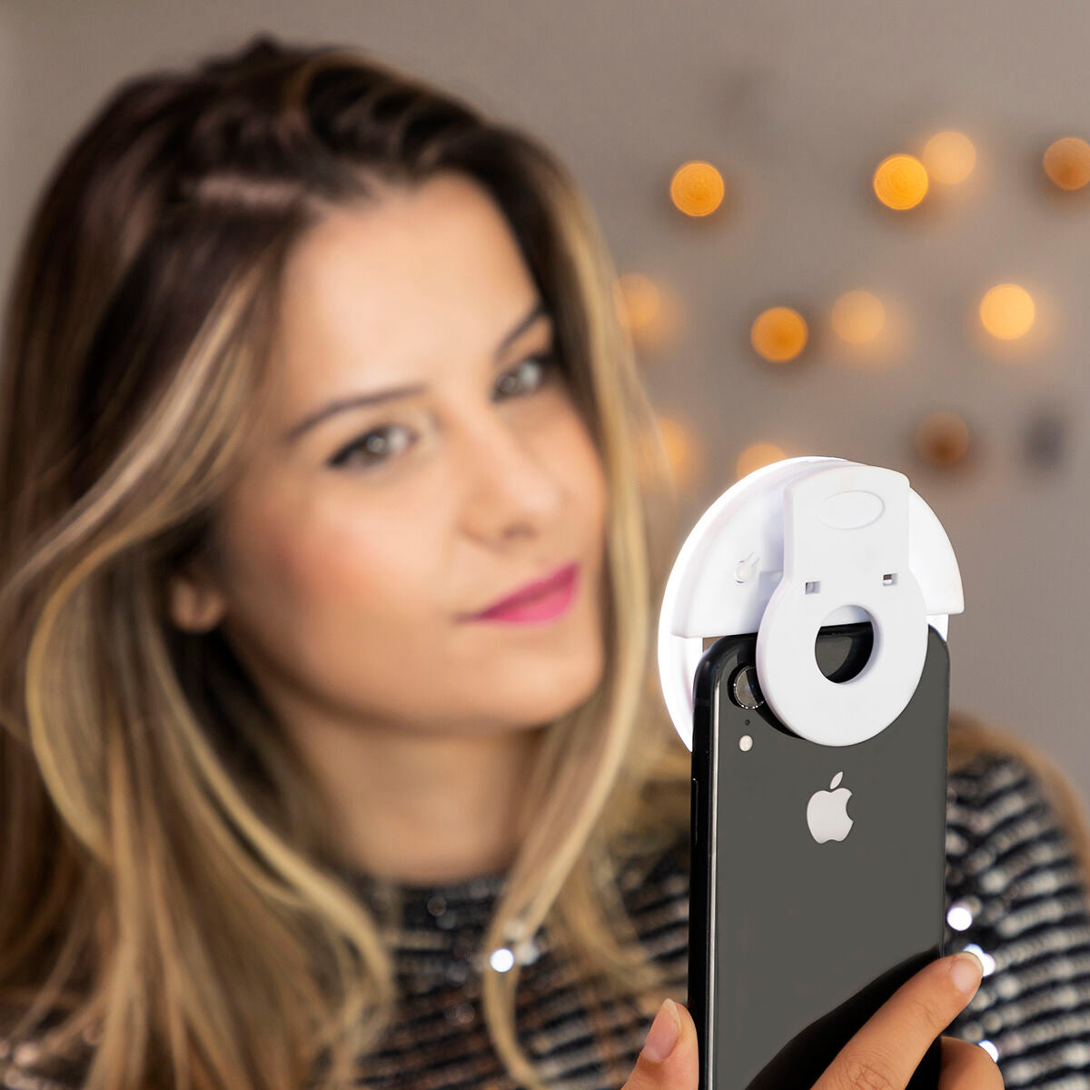 Wiederaufladbares Selfie-Ringlicht Instahoop InnovaGoods 