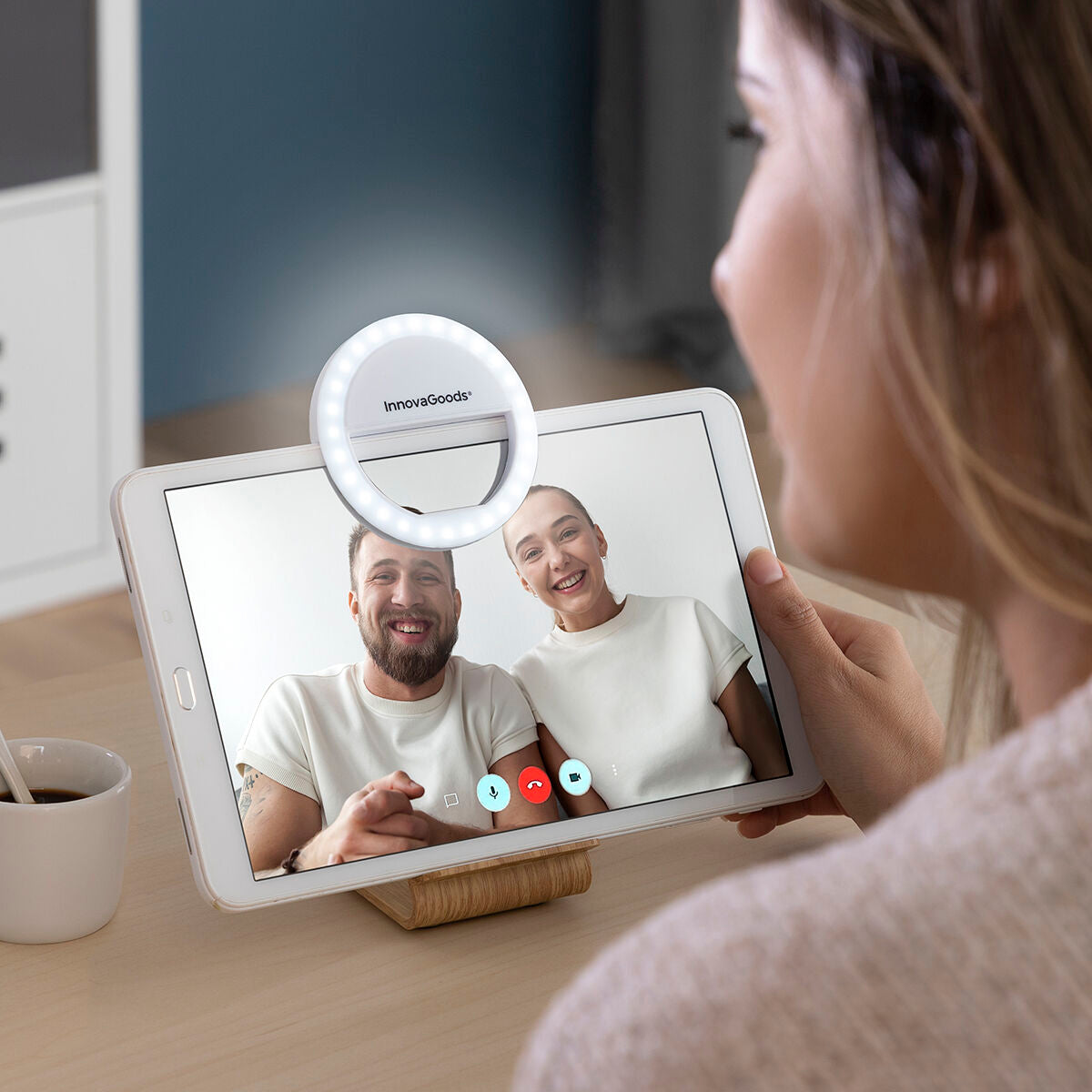 Wiederaufladbares Selfie-Ringlicht Instahoop InnovaGoods 