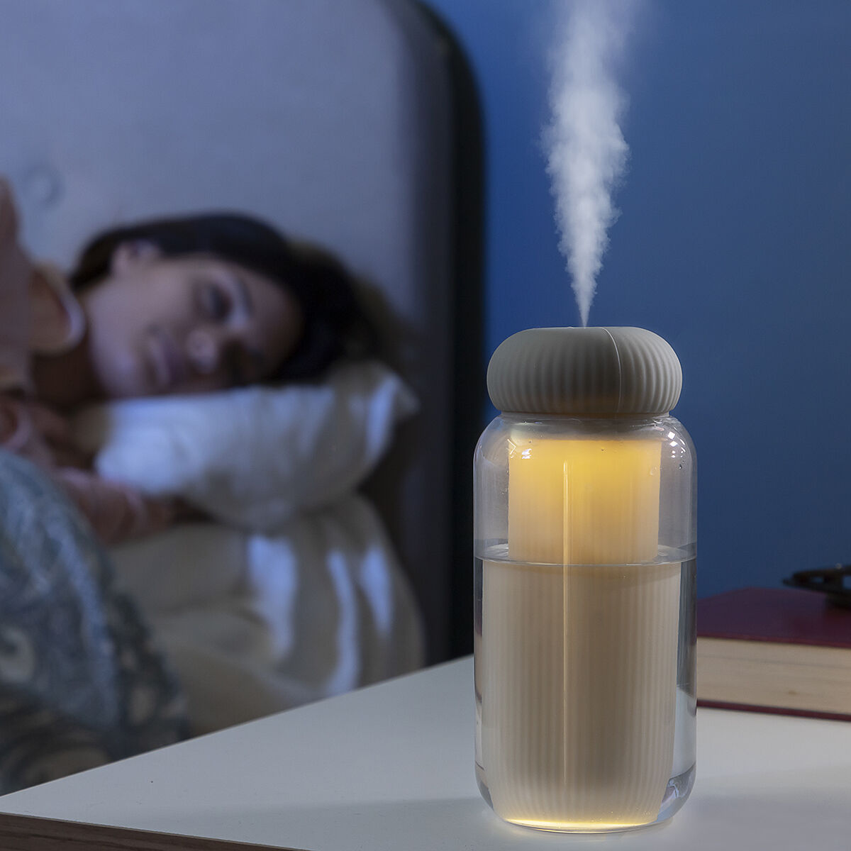 Humidificateur Ultrasonique à Diffuseur d'Arômes avec LED Stearal InnovaGoods