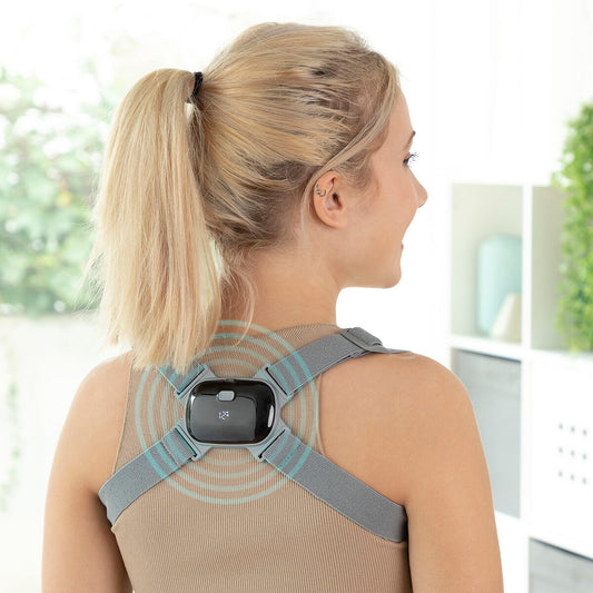 InnovaGoods® Entraîneur de posture intelligent rechargeable avec vibration ViBack, améliore la posture corporelle, avec design i