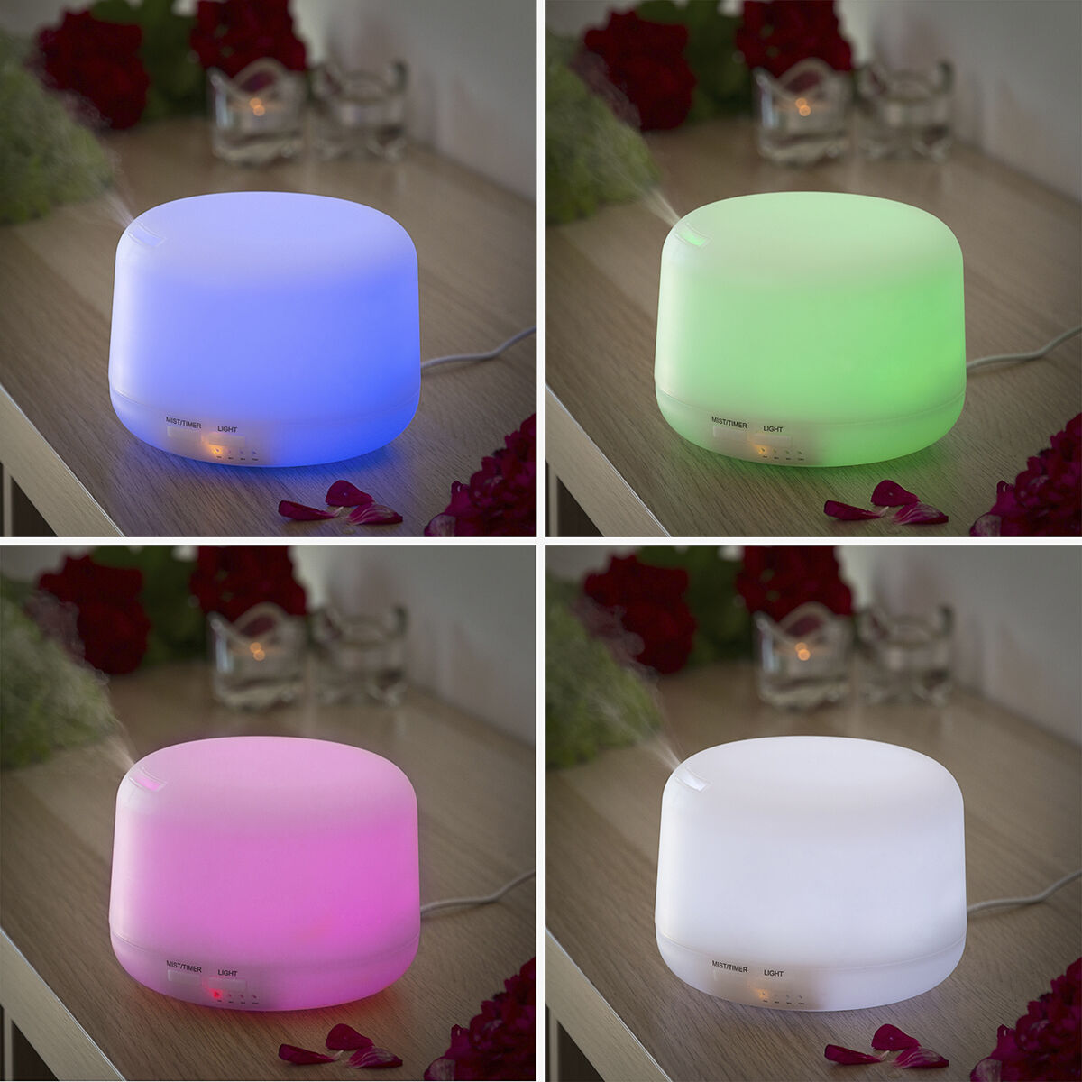 Humidificador Difusor de Aromas con LED Multicolor Steloured InnovaGoods