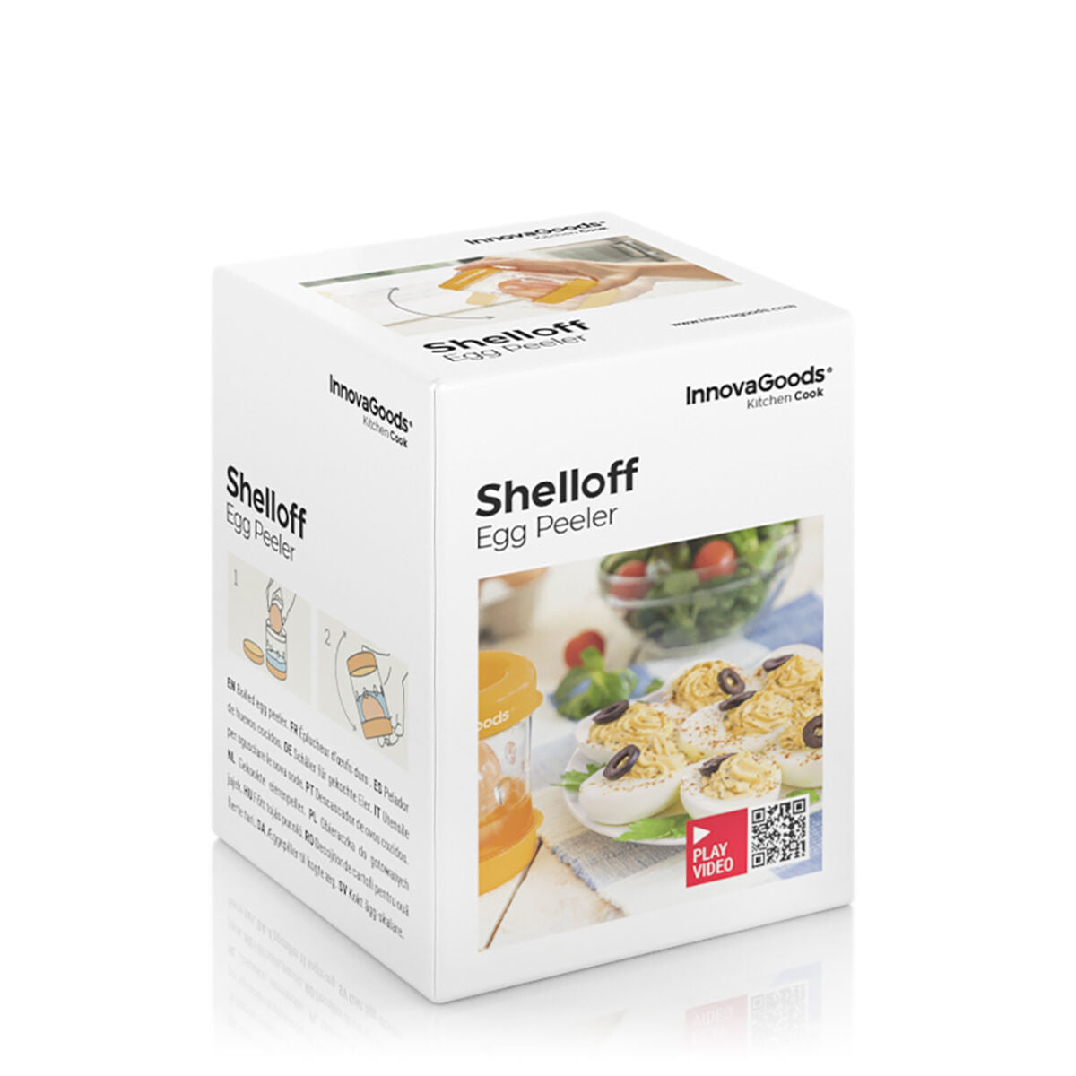 Shelloff InnovaGoods Schäler für hartgekochte Eier 