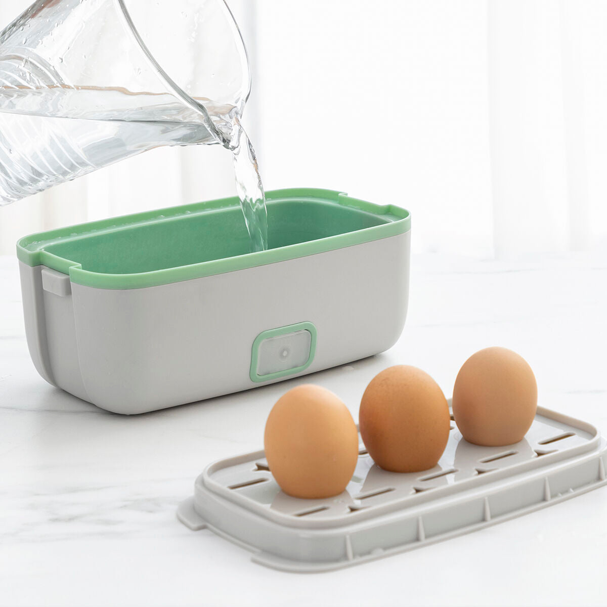 3 in 1 elektrische Dampf-Lunchbox mit Rezepten Beneam InnovaGoods 