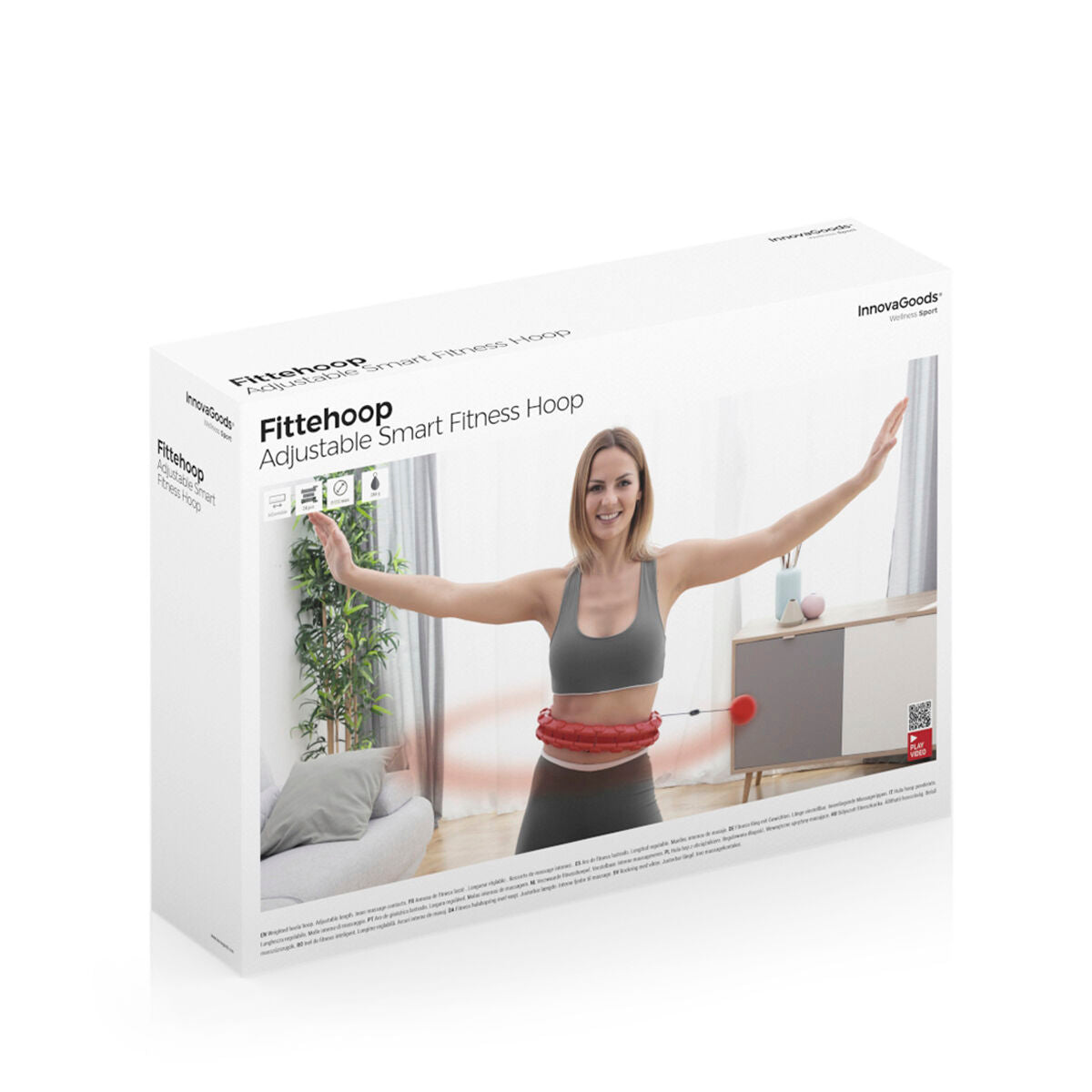 Anneau de Fitness Intelligent Réglable avec Poids Fittehoop InnovaGoods