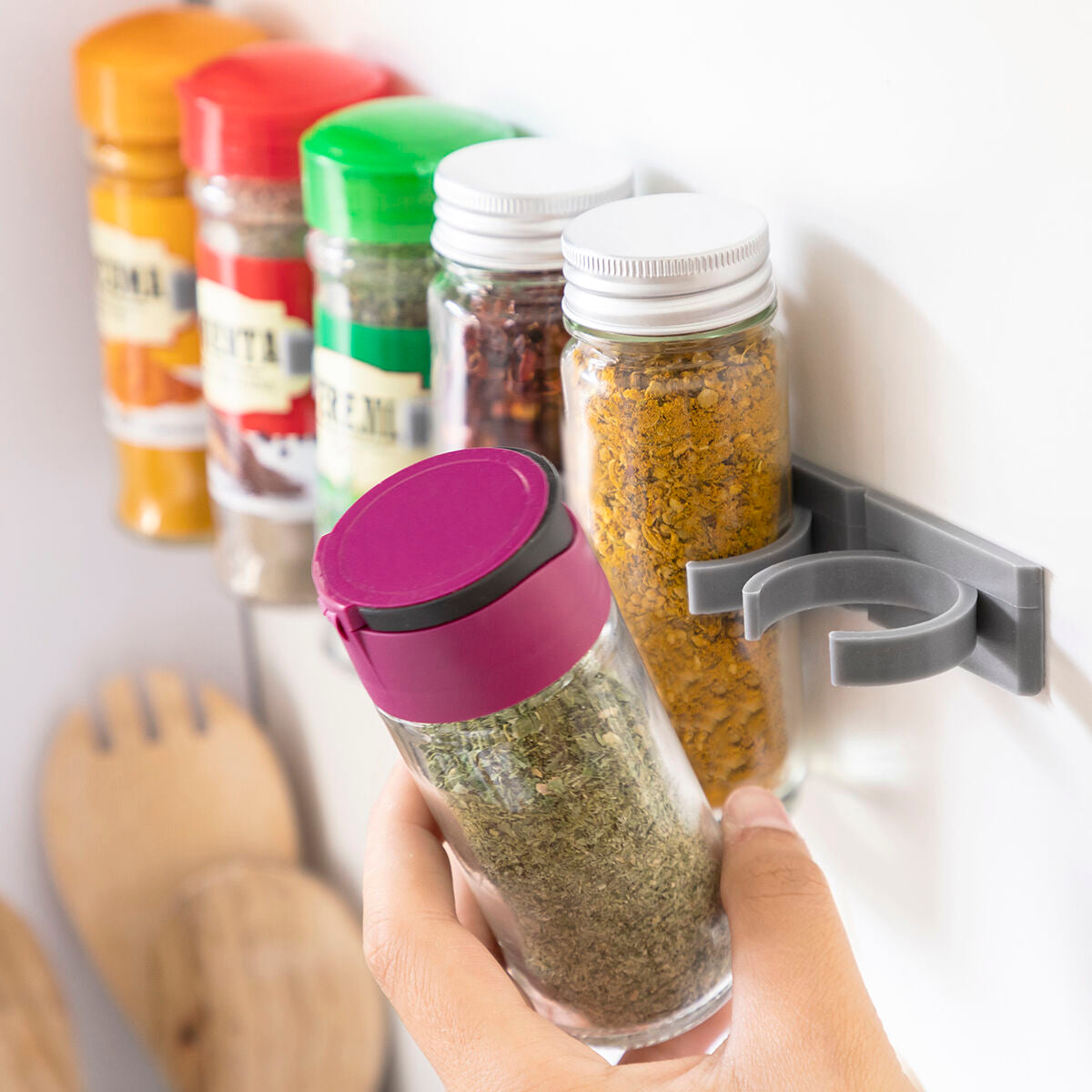 Adhesive and Divisible Spice Organiser Jarlock x20 InnovaGoods