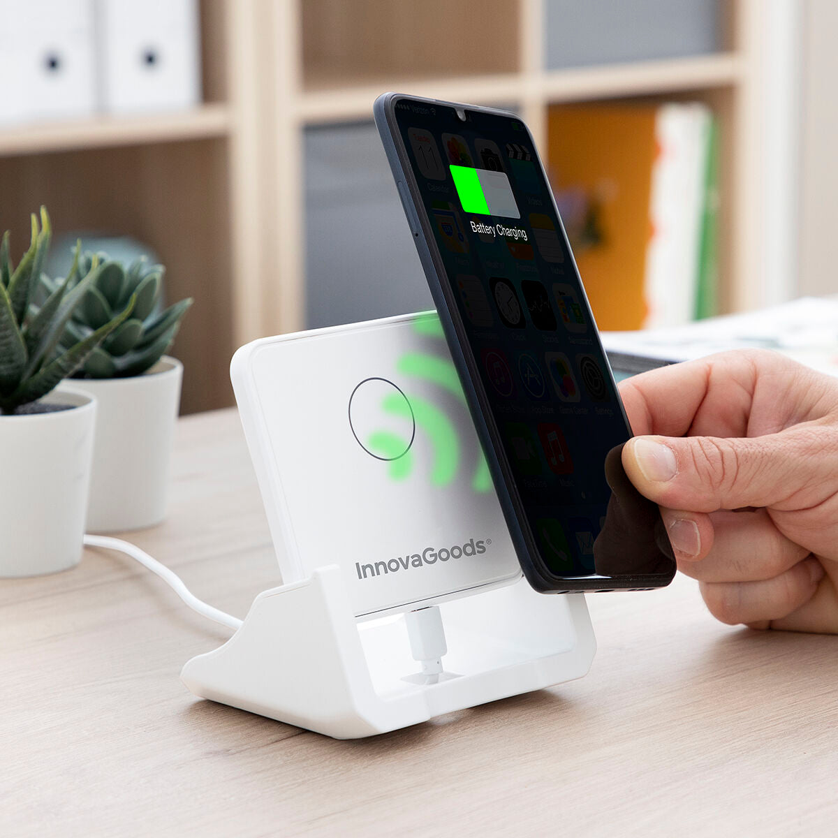 Chargeur sans fil Multiposition avec Support Pomchar InnovaGoods