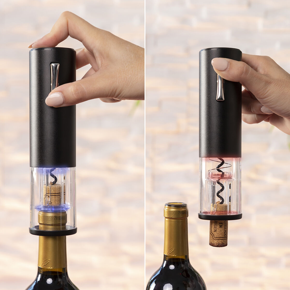 Rechargeable Electric Corkscrew with Accessories for Wine Corklux InnovaGoods