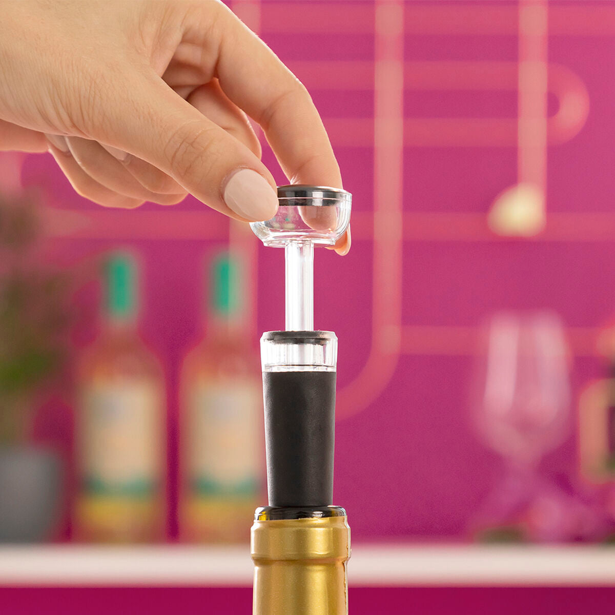 Rechargeable Electric Corkscrew with Accessories for Wine Corklux InnovaGoods