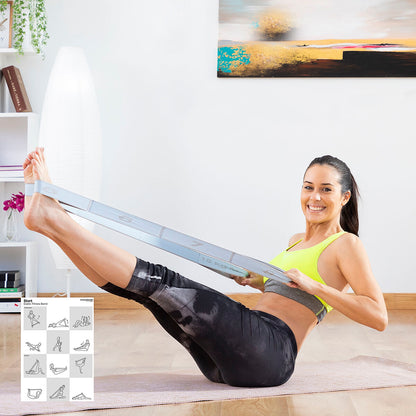 Élastique Fitness pour Étirements avec Guide d'Exercices Stort InnovaGoods