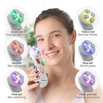 Facial Massager with Radiofrequency, Phototherapy and Electrostimulation Wace InnovaGoods