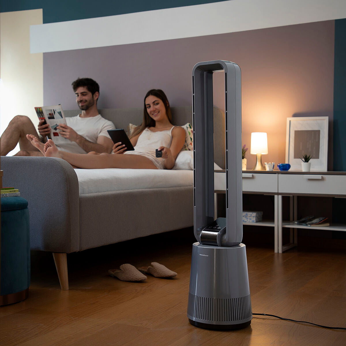 Ventilateur Sans Pales avec Filtre Purificateur et Télécommande Bloho InnovaGoods