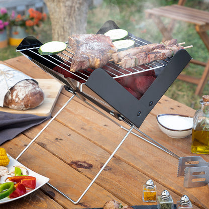 Mini-barbecue Pliable Portable pour Charbon Foldecue InnovaGoods