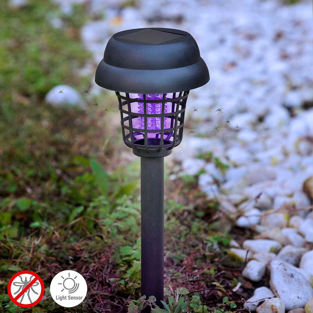 Mosquito-killing Solar Garden Lamp Garlam InnovaGoods