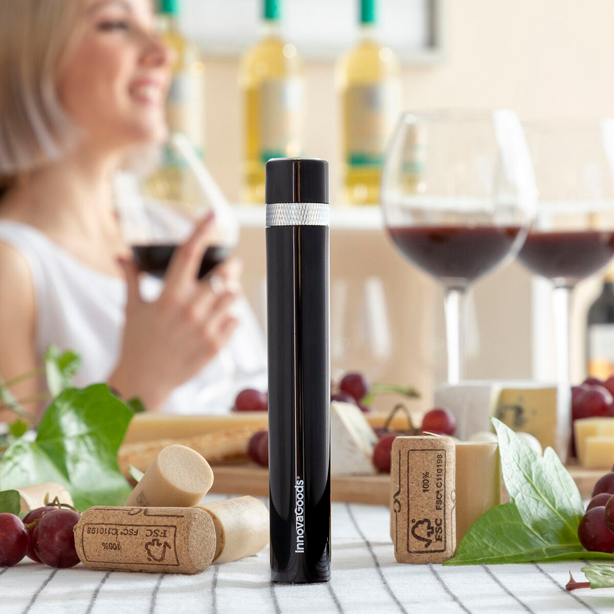 Druckluftkorkenzieher für Wein Dewino InnovaGoods 