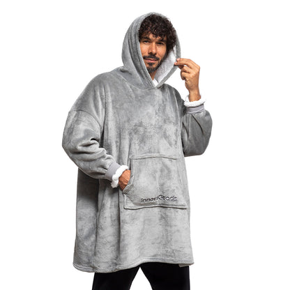Übergroße Decke mit Sweatshirt-Ärmeln und Fleece Swug InnovaGoods 