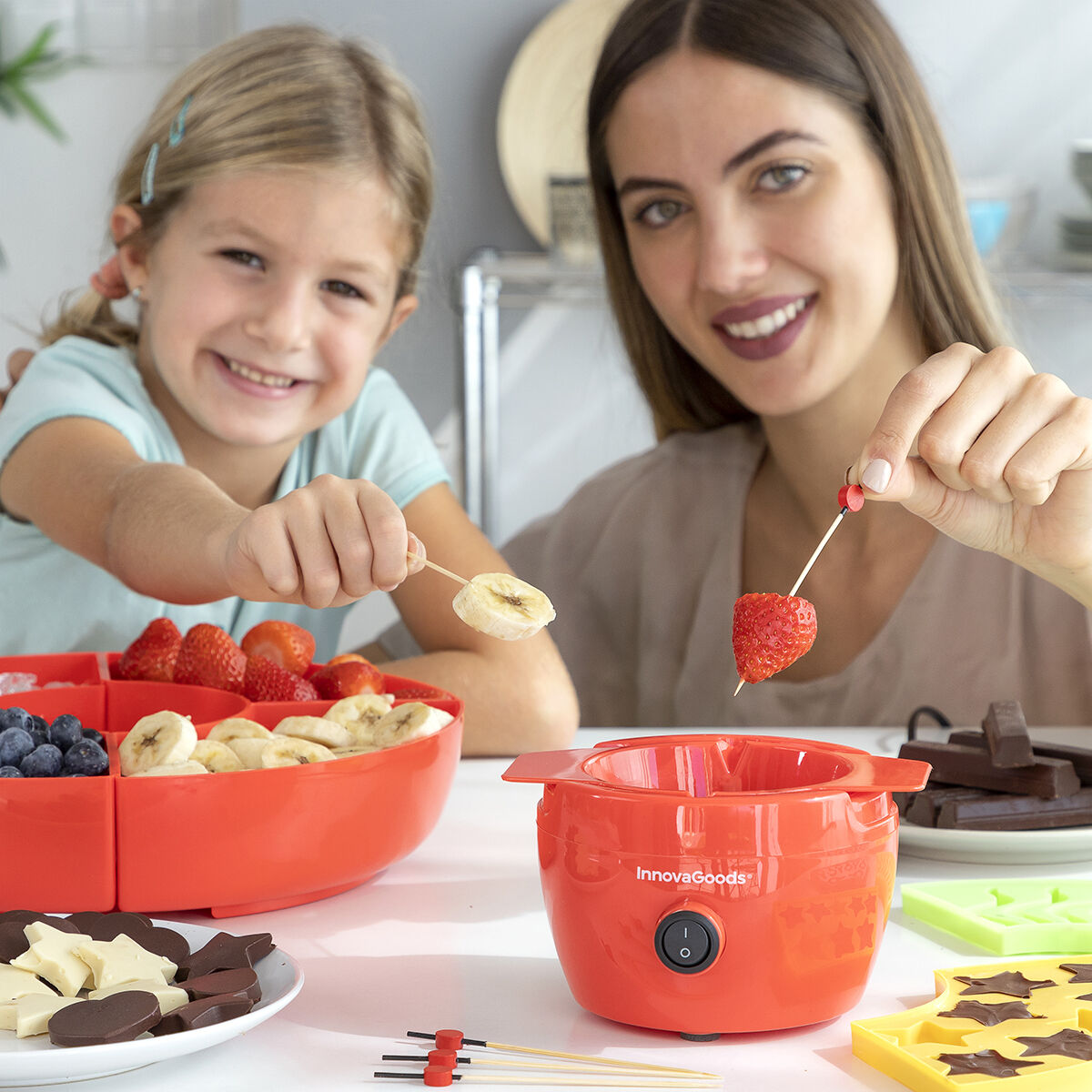2-in 1-Jelly Bean and Chocolate Fondue Machine Yupot InnovaGoods (Refurbished A)