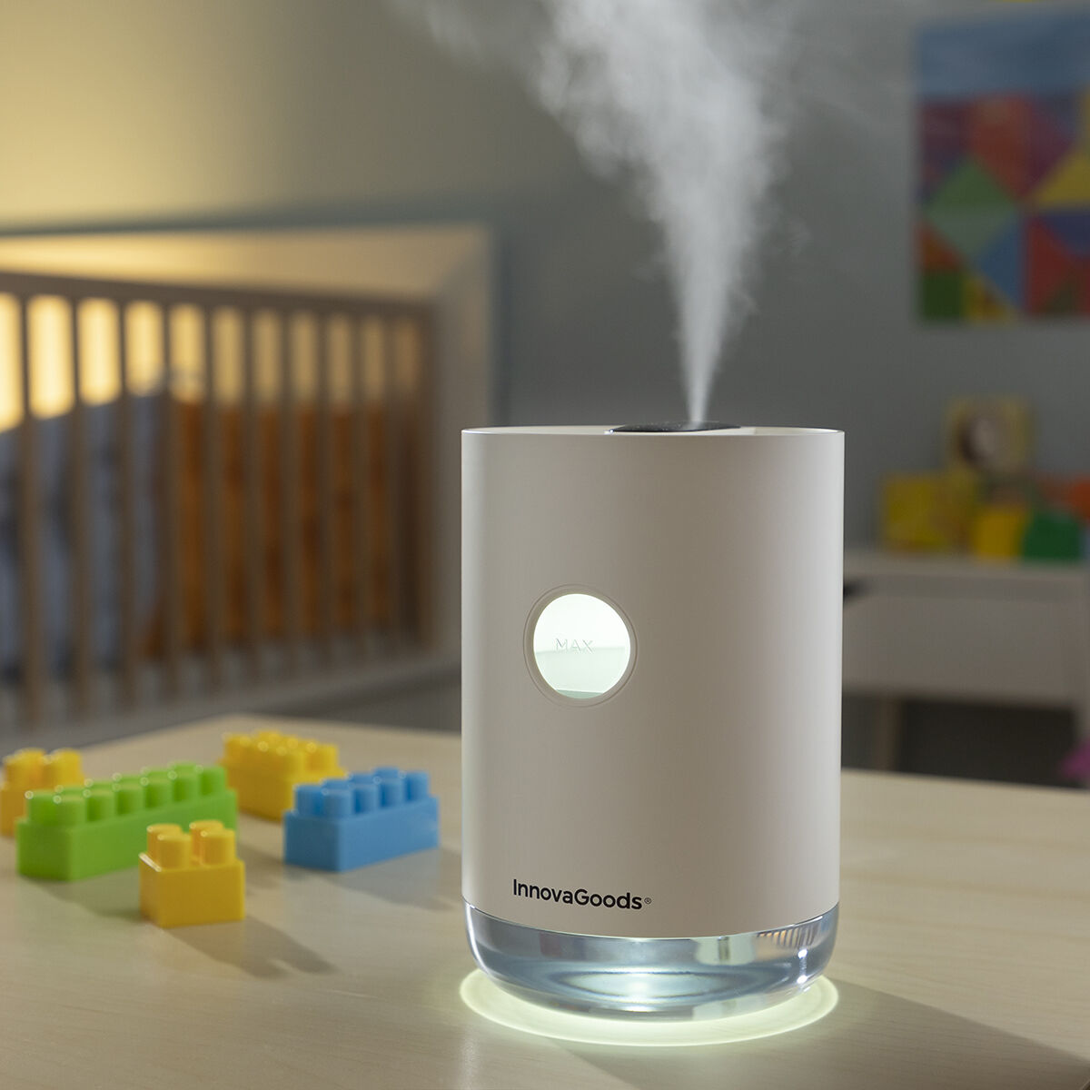 Humidificador Ultrasónico Recargable Vaupure InnovaGoods Blanco (Reacondicionado B)