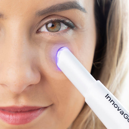 Masajeador de Ojos Antiedad con Fototerapia, Termoterapia y Vibración Therey InnovaGoods Blanco (Reacondicionado B)